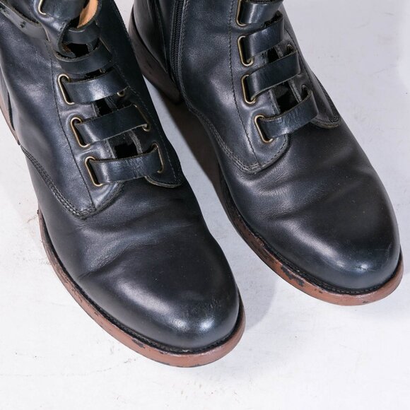 True Religion Leather Strap Lace Boots - 46 EU - Picture 4 of 7